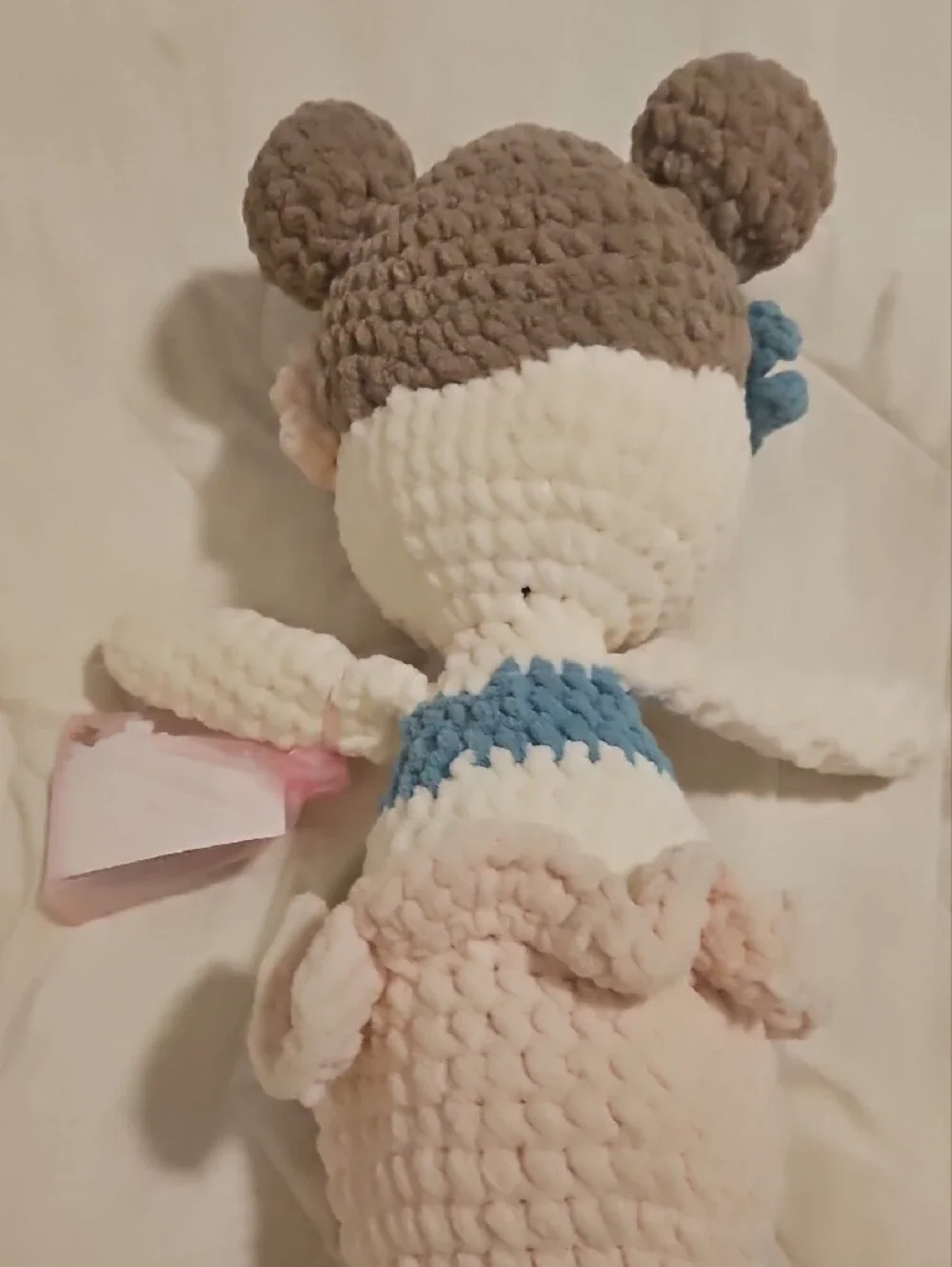 Plush Mermaid Doll Soft Beige & Blue Kids Toy
